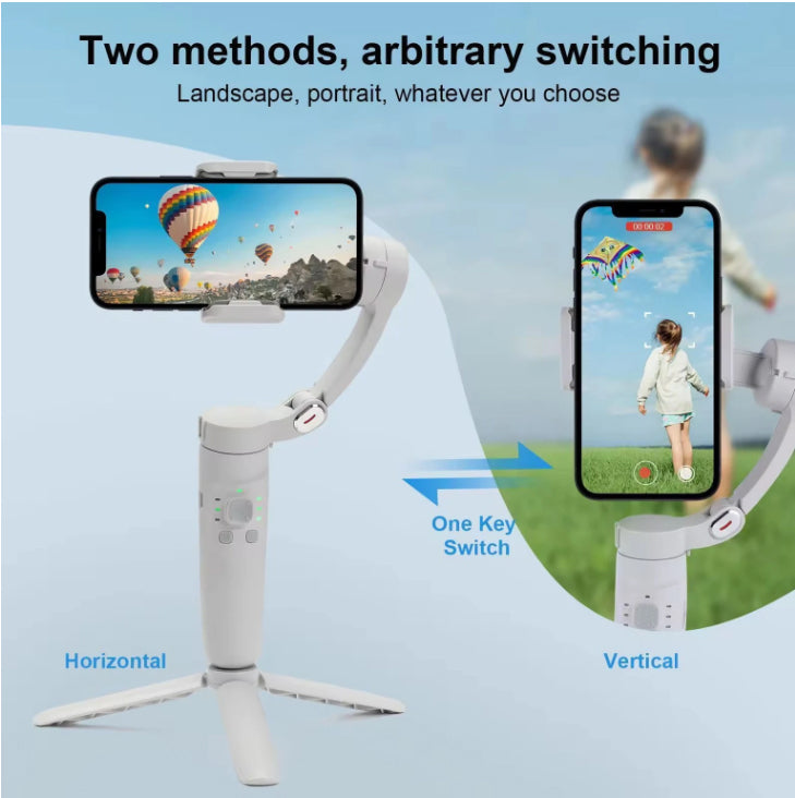 M1 One 3-Axis Smartphone Gimbal, Foldable Stabilizer for Vlog & Video 3 Axis Gimbal for Camera, Mobile